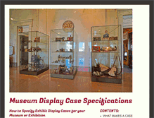 Tablet Screenshot of museumdisplaycase.com